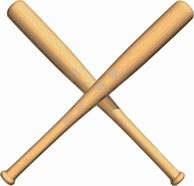 Image result for Baseball Bats Crossed with Ball