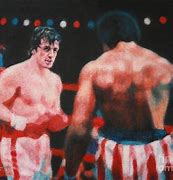 Image result for Rocky vs Apollo Creed Painting