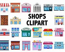 Image result for Town Shops Clip Art
