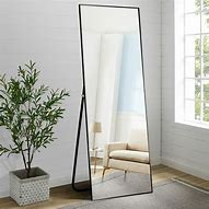 Image result for Black Floor Mirror