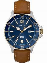 Image result for Men's Leather Strap Watch