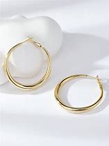 Image result for Brass Hoop Earrings