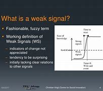 Image result for Terms to Use Instead of Weak Signal