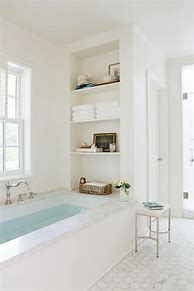 Image result for Free Standing Tub with Shelf