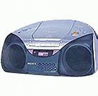 Image result for Sony Boombox CD Radio Cassette Player Recorder