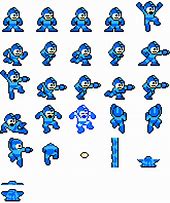 Image result for Mega Man Overhead Pixel Sprite