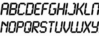 Image result for LCD Display Font