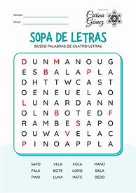 Image result for Sopa De Letras