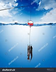 Image result for Fishing Line with a Hook in Water