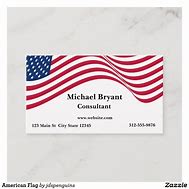 Image result for American Flag Foil Business Cards