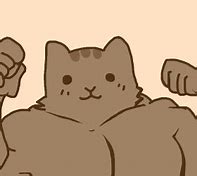 Image result for Buff Pusheen Cat