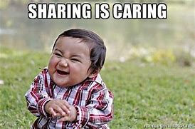 Image result for Sharing Is Caring Care Bears Meme