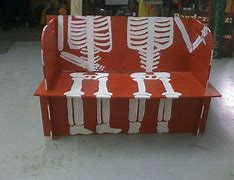 Image result for Kid and Skeleton On Bench Picture