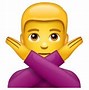 Image result for Man Saying No Emoji
