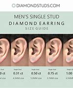 Image result for Ear Stud Size Chart