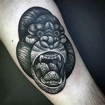 Image result for Silverback Gorilla Tattoo Designs
