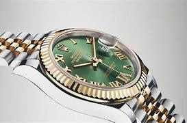 Image result for Green Face Gold Bracelet Watch