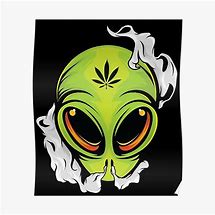 Image result for Alien Smoking Weed Drawing