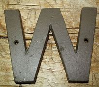 Image result for Wrought Iron W/Letter