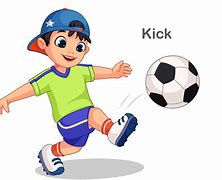 Image result for A Cartoon Little Boy Playing Soccer
