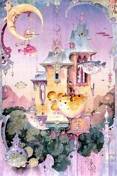 Daniel Merriam ~ Click on the large version for a full-screen view. | Whimsical art, Art, Art inspiration