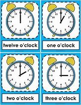 Image result for Time Flash Cards