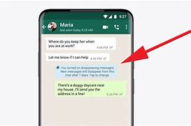 Image result for Disappearing Messages WhatsApp