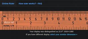 Image result for mm Ruler On Screen