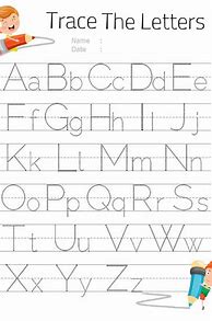 Image result for Tracing Letters A-Z Worksheets