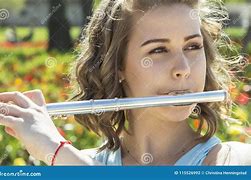 Image result for Lady Playing Flute