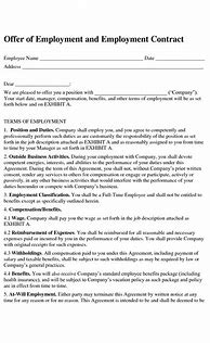 Image result for Free Printable Employment Contract