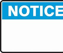Image result for Blank Red Notice Sign