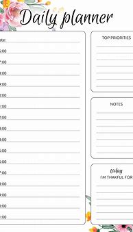 Image result for Free Printable PDF Hourly Planner