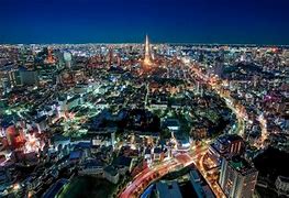 Image result for Japan at Night Birds Eye View