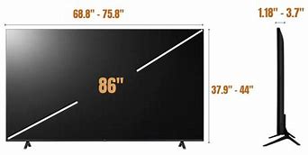 Image result for 86 Inch TV Size Comparison