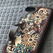 Image result for Tooled Leather iPhone Case