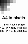 Image result for A4 Pixel Size 300 Dpi