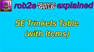 Image result for Gothic Trinkets Table 5e Book