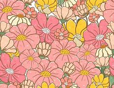 Image result for Floral Background Drawing