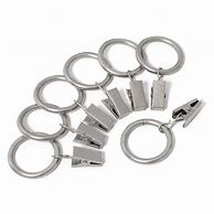Image result for Curtain Clips Silver