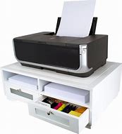 Image result for White Desktop Printer Stand