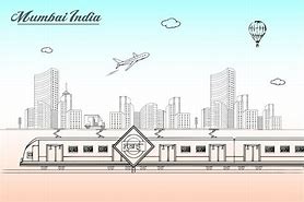 Image result for Mumbai Local Train Illustration