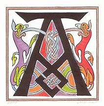 Image result for Illuminated Letters Art Lesson