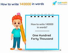 Image result for 140000 in Words