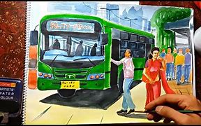 Image result for Memory Drawing Bus Stop
