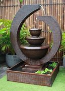 Image result for Outdoor Metal Water Fountains