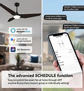 Image result for 56 Inch Wi-Fi Smart Ceiling Fan with Light