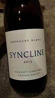 Image result for Syncline Grenache Blanc Boushey