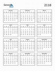 Image result for 2110 Calendar