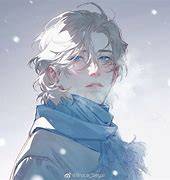 Image result for Anime Boy Snow